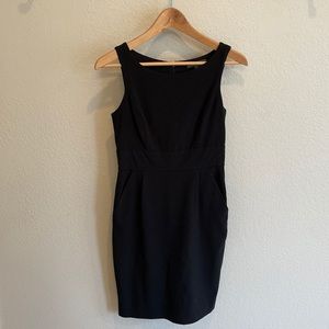 Black tailored dress with pockets size small
